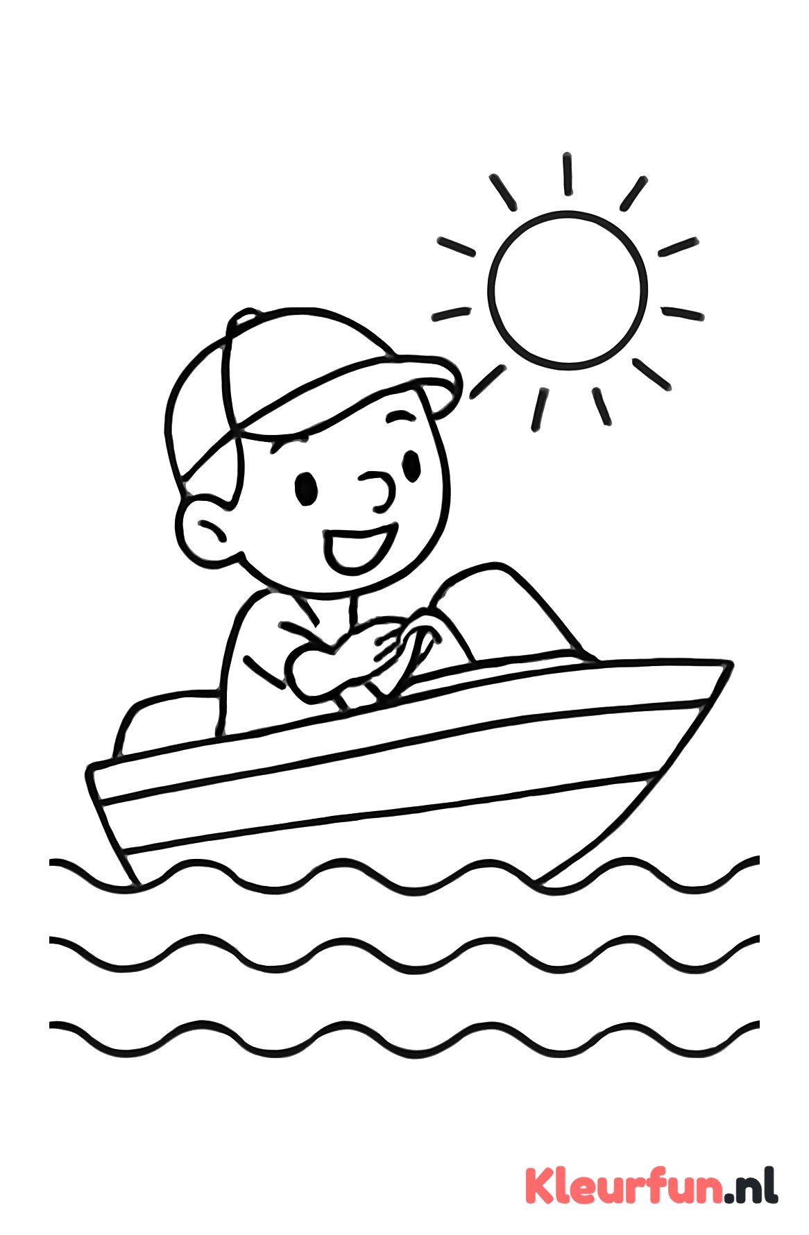 Speedboot met bestuurder
