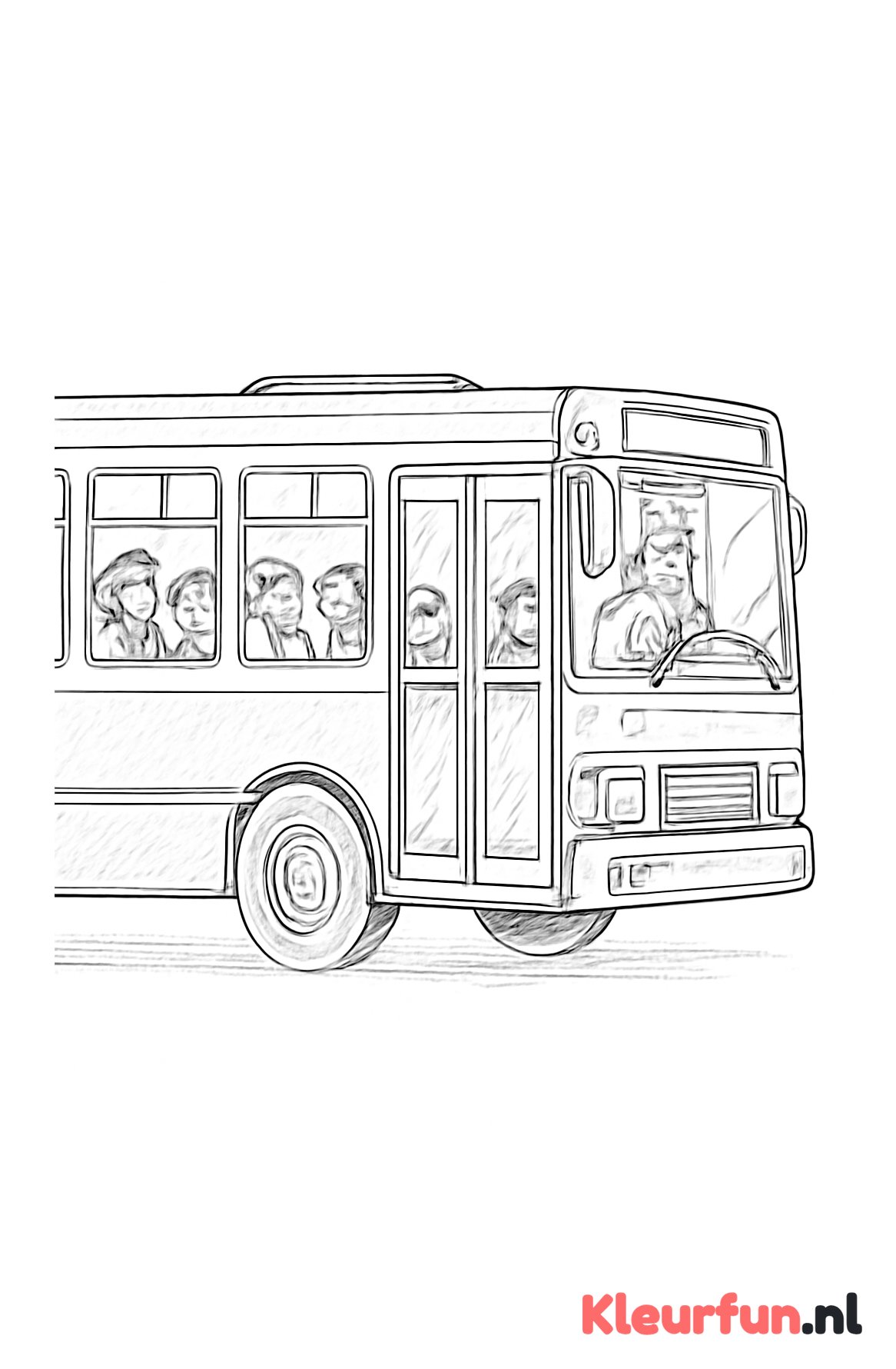 Stadsbus met passagiers