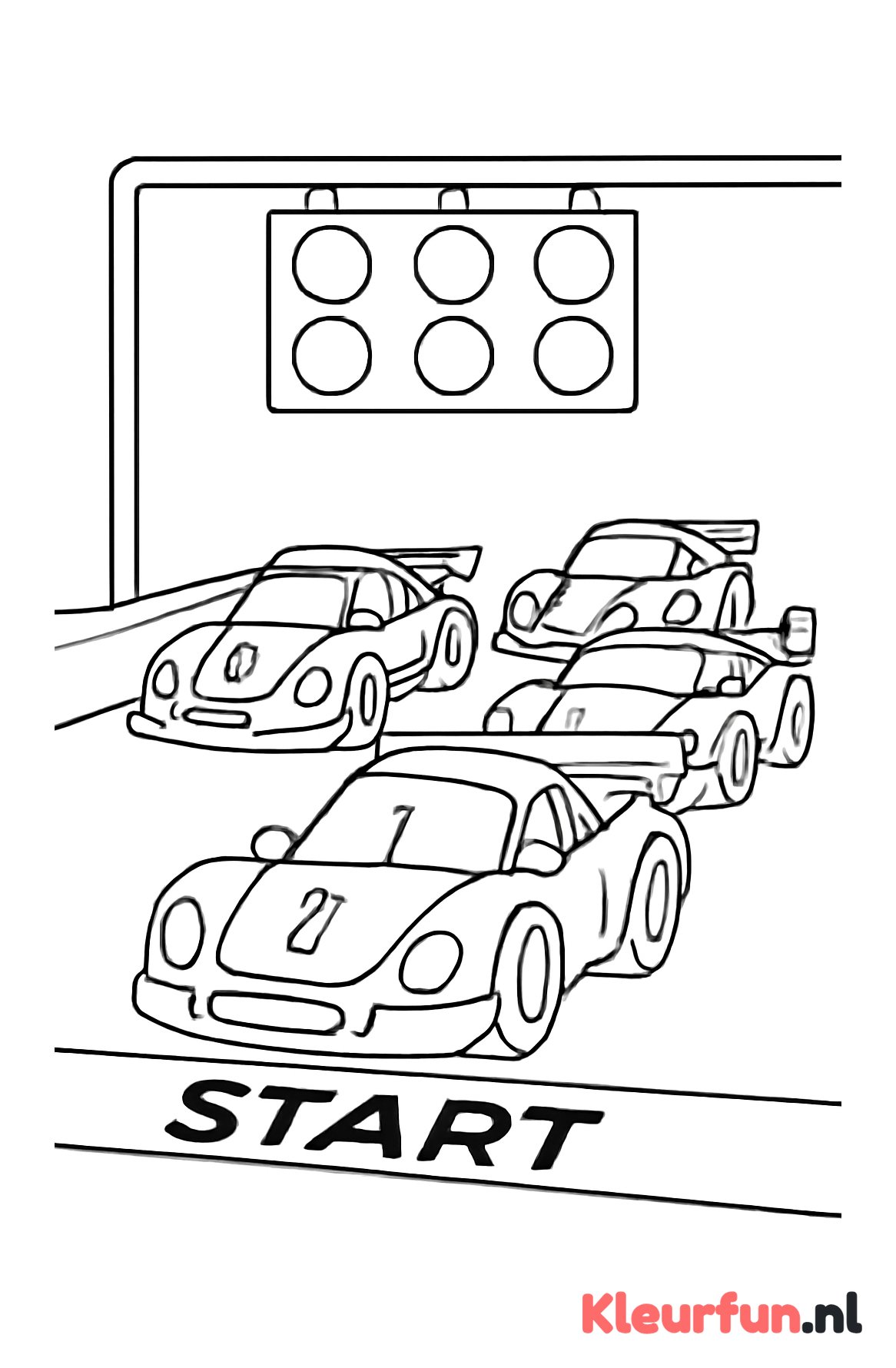 Dynamische start van een race