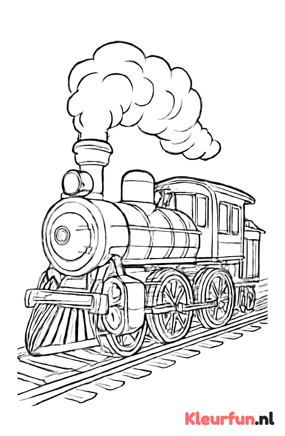 Stoere stoomlocomotief
