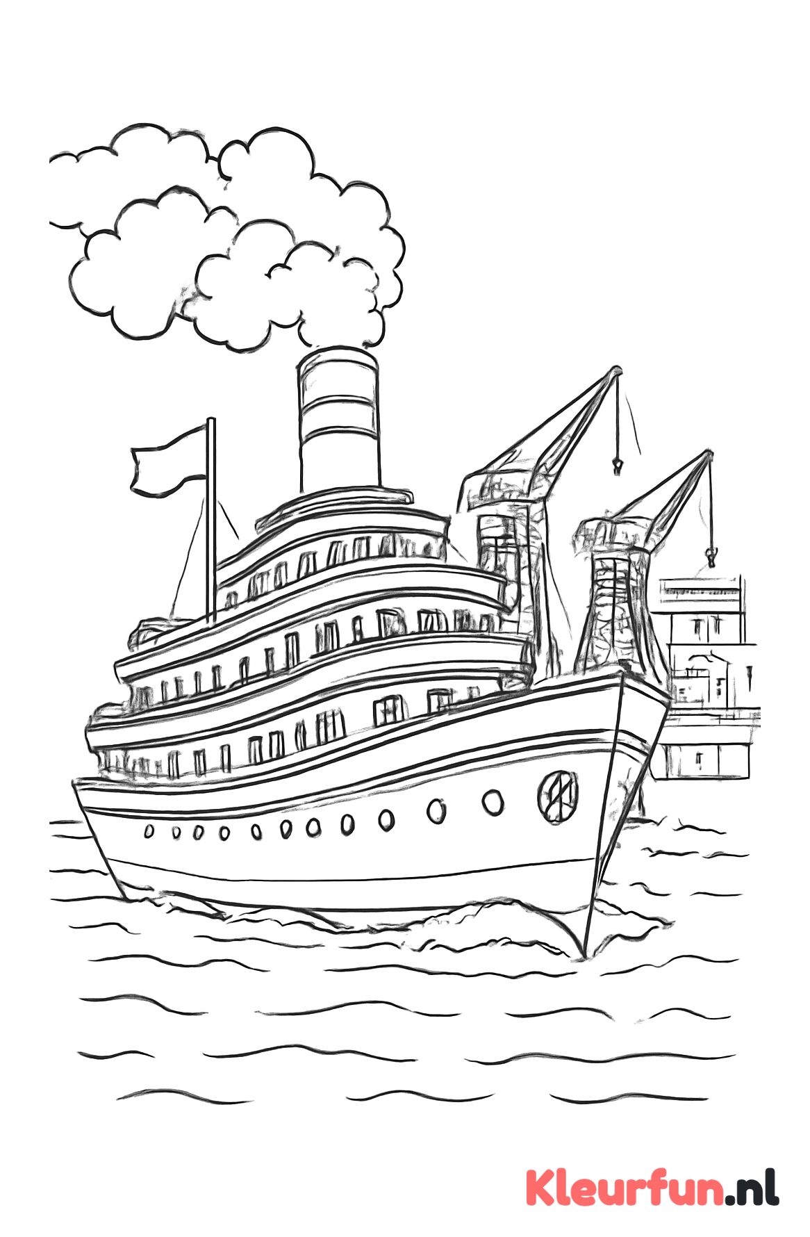 Stoomboot bij de Haven