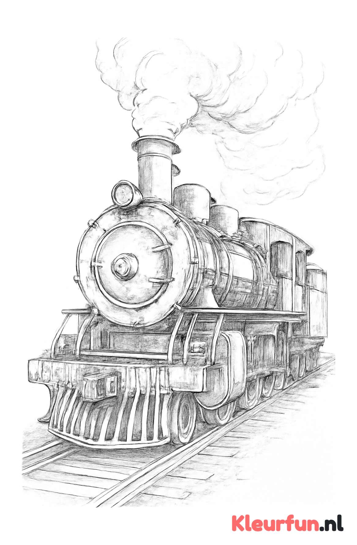Stoomlocomotief close-up