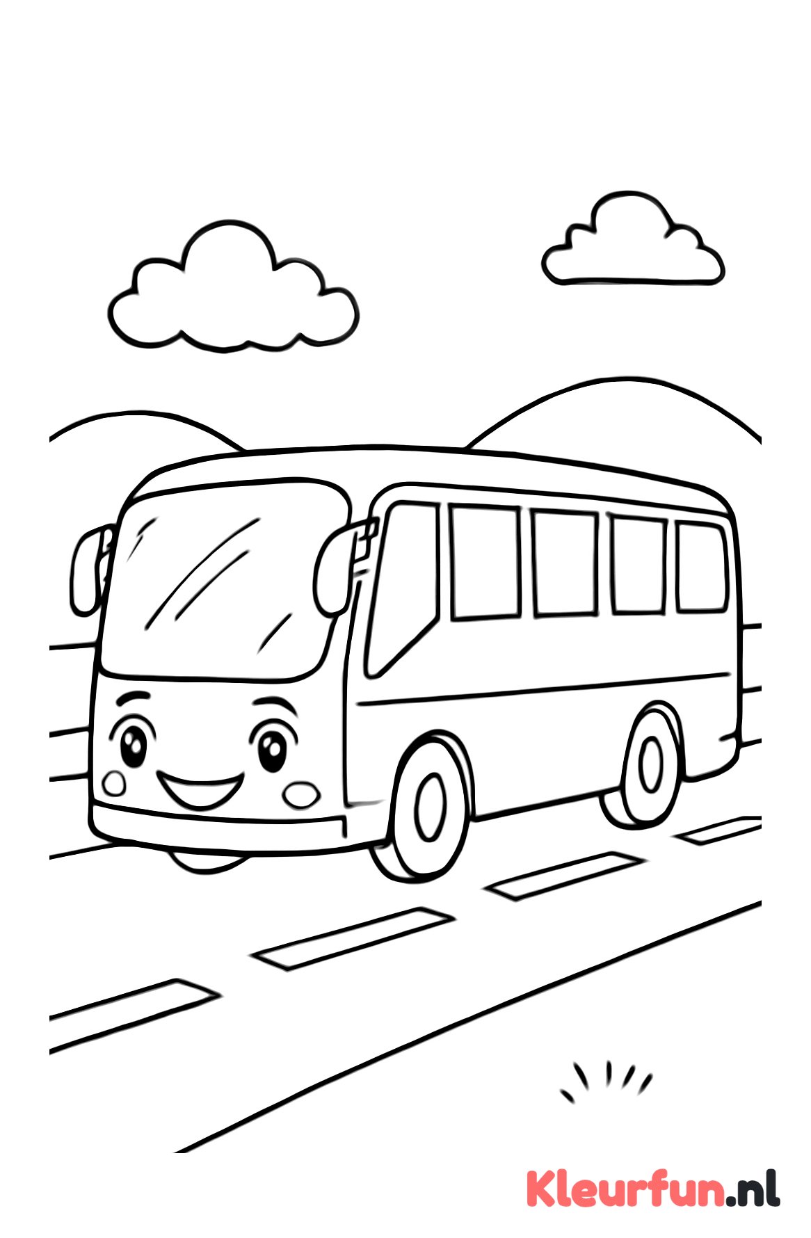 Touringcar op snelweg