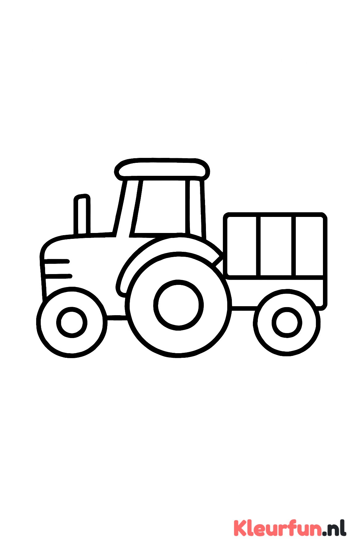 Tractor met kar