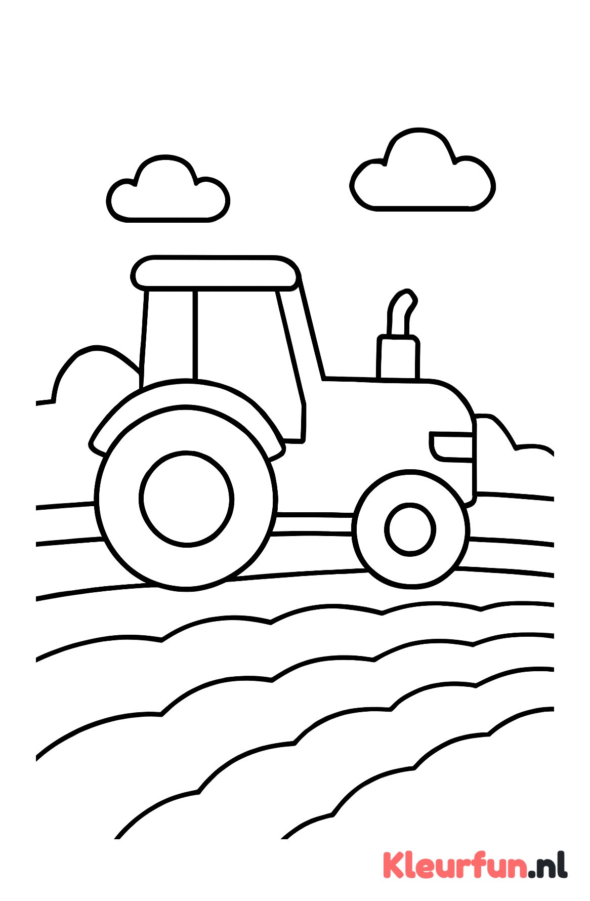 Tractor op het veld