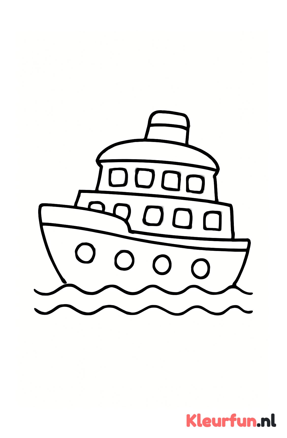 Veerboot met passagiers