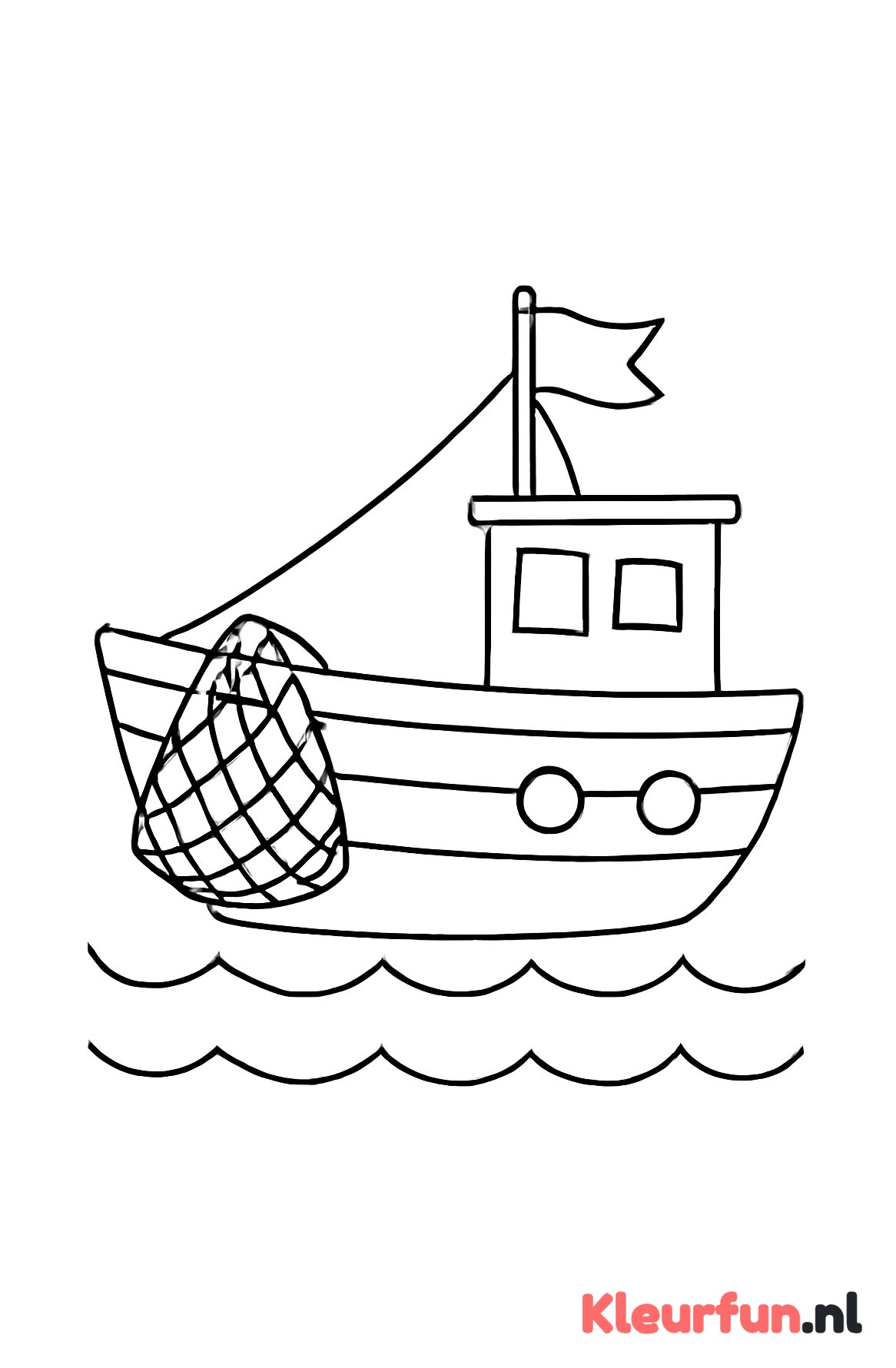 Klassieke vissersboot