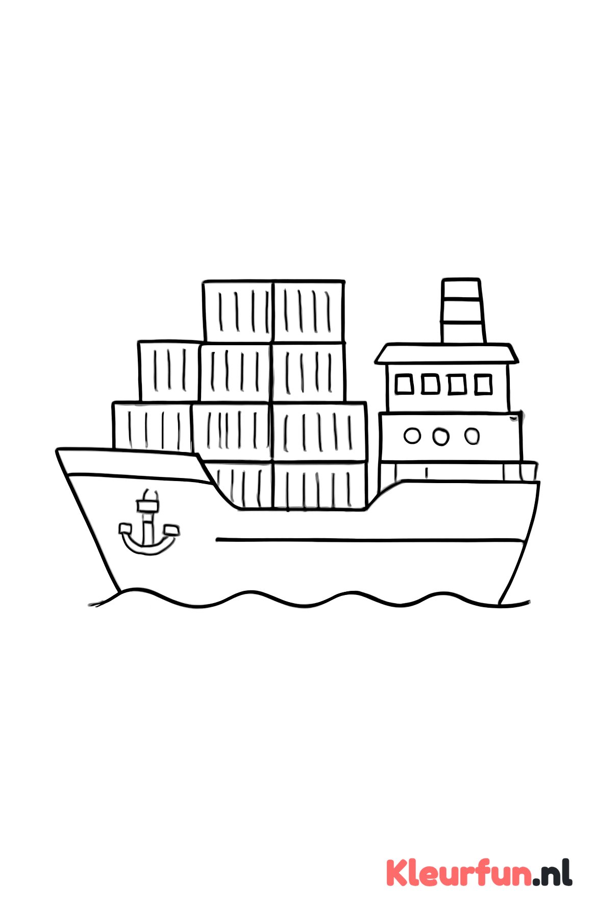 Vrachtschip met containers