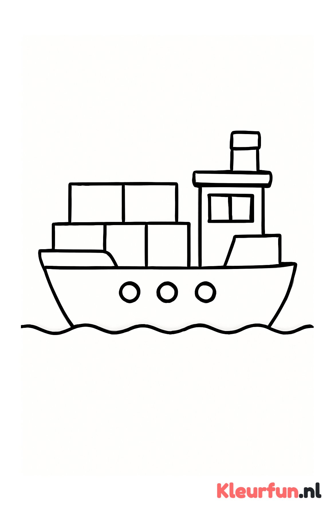 Vrachtschip in de haven