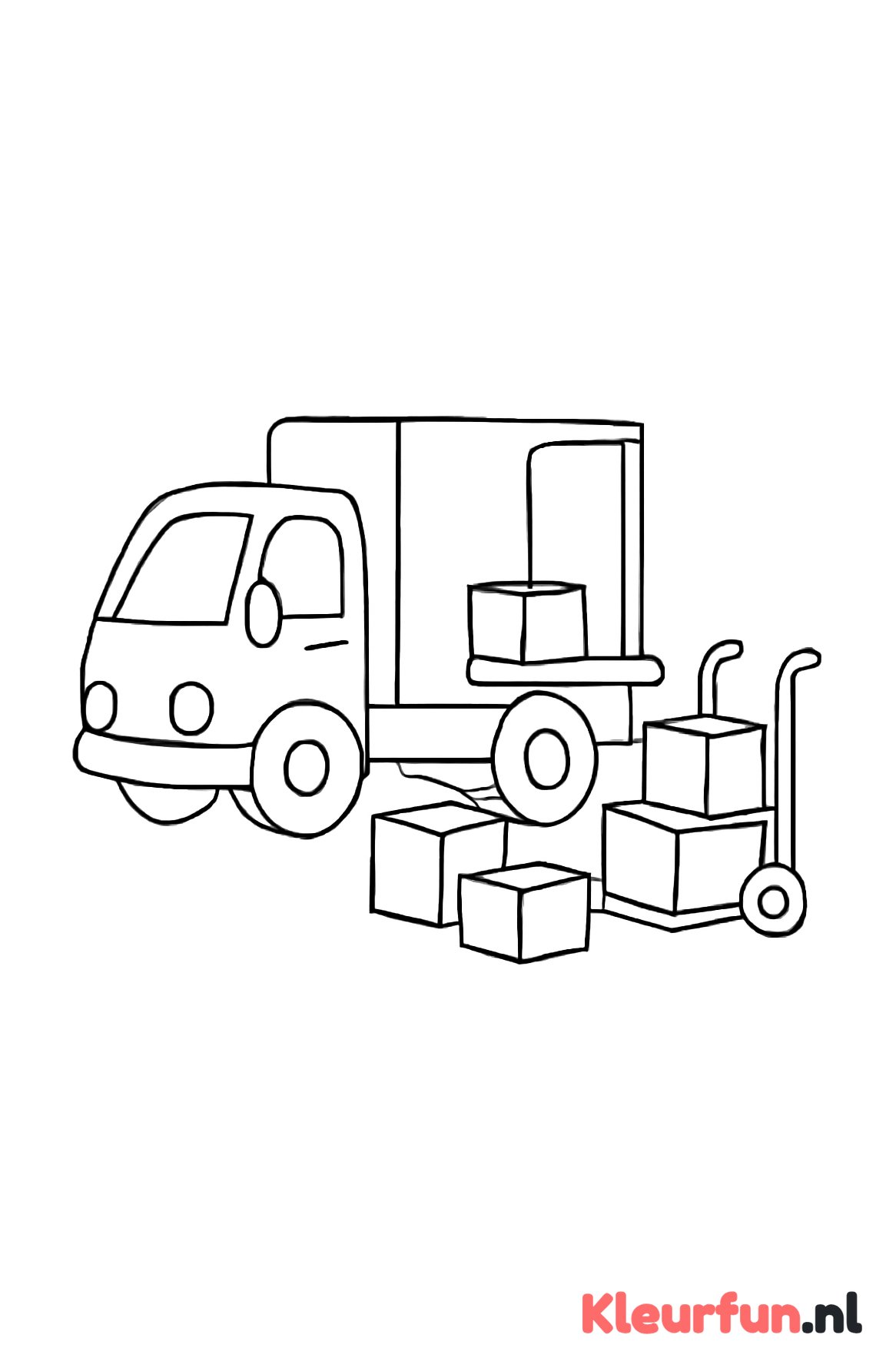 Vrachtwagen Goederen Laden