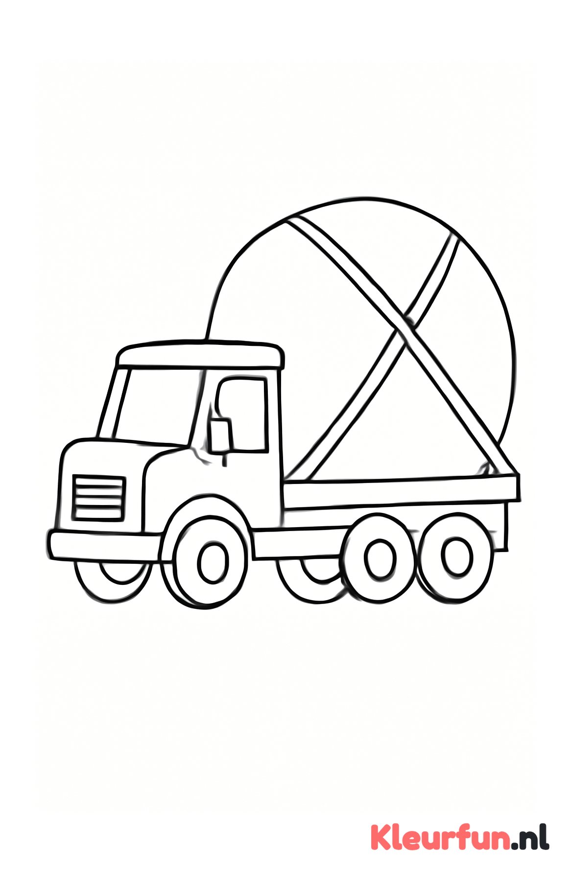 Vrachtwagen met lading