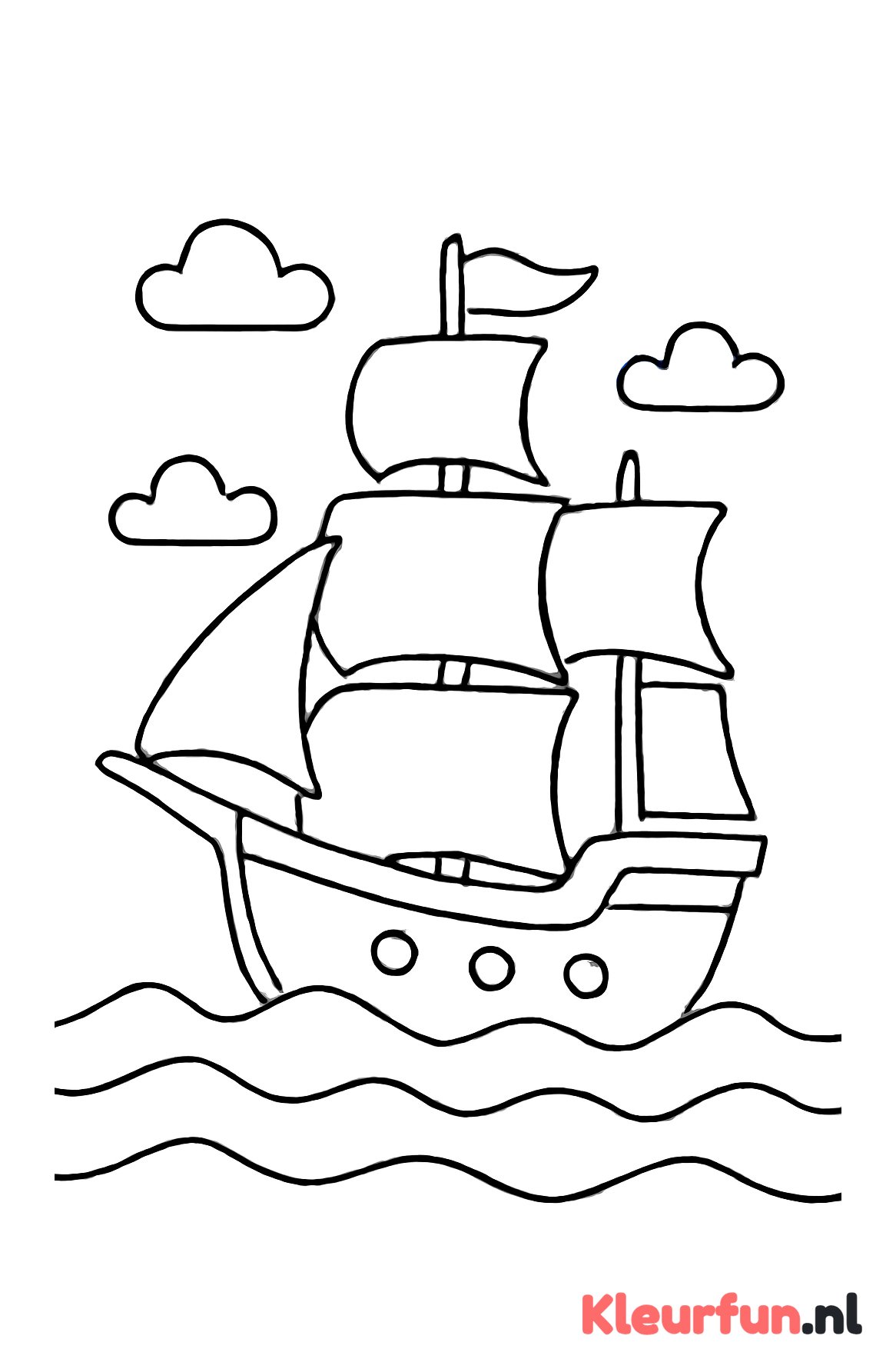 Zeilschip op zee