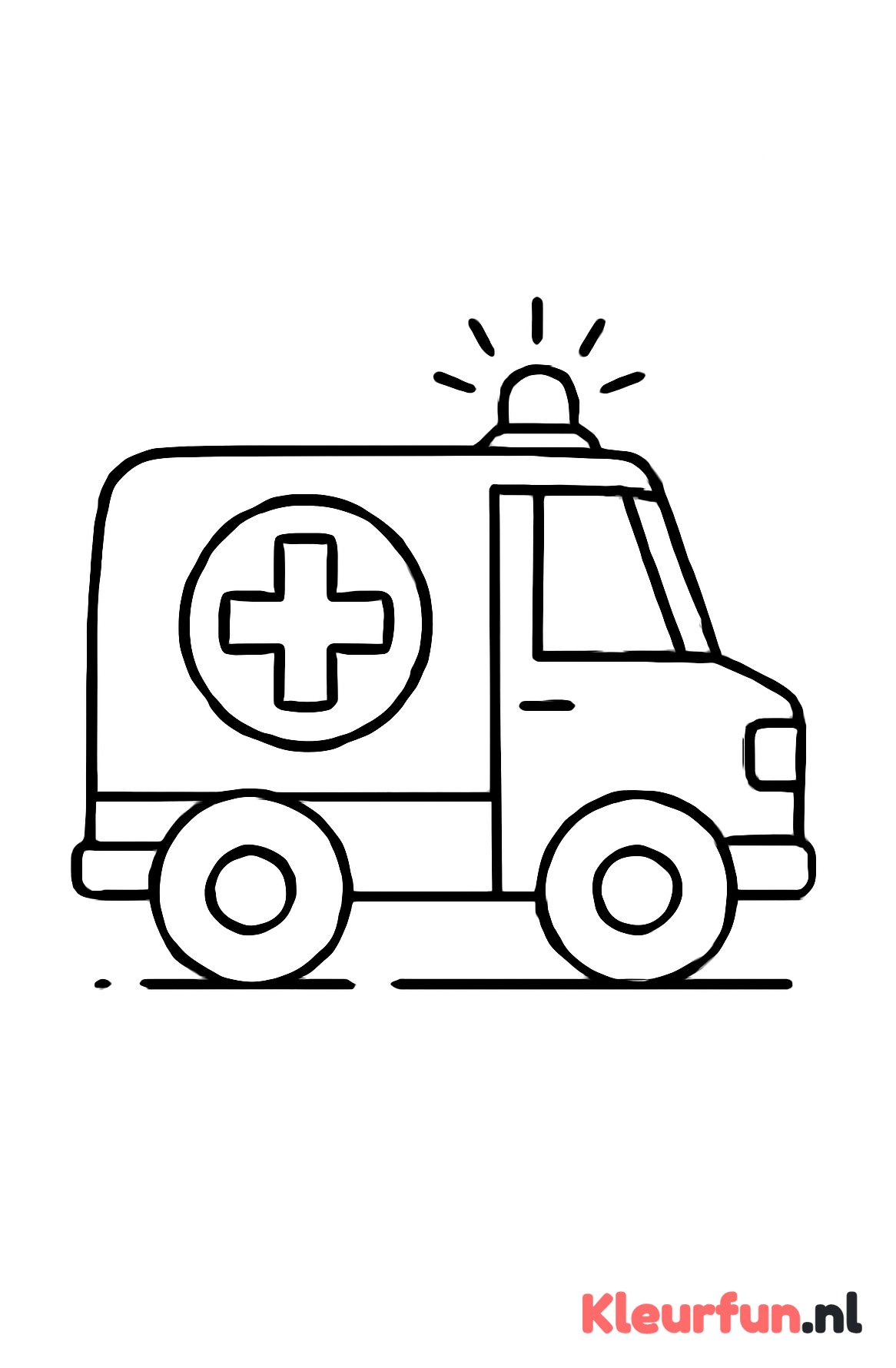 Ziekenauto met sirene