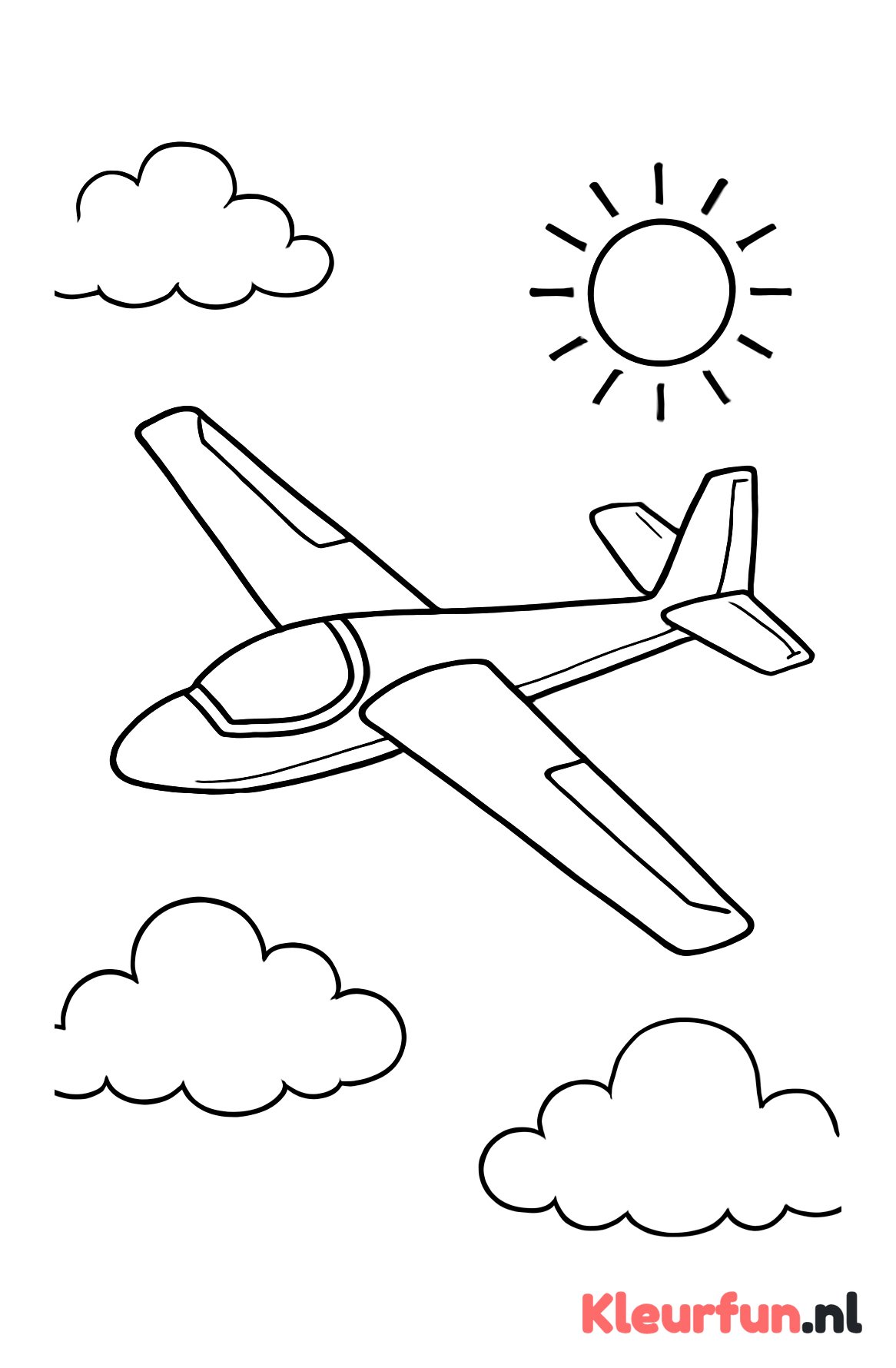 Zweefvliegtuig in de lucht